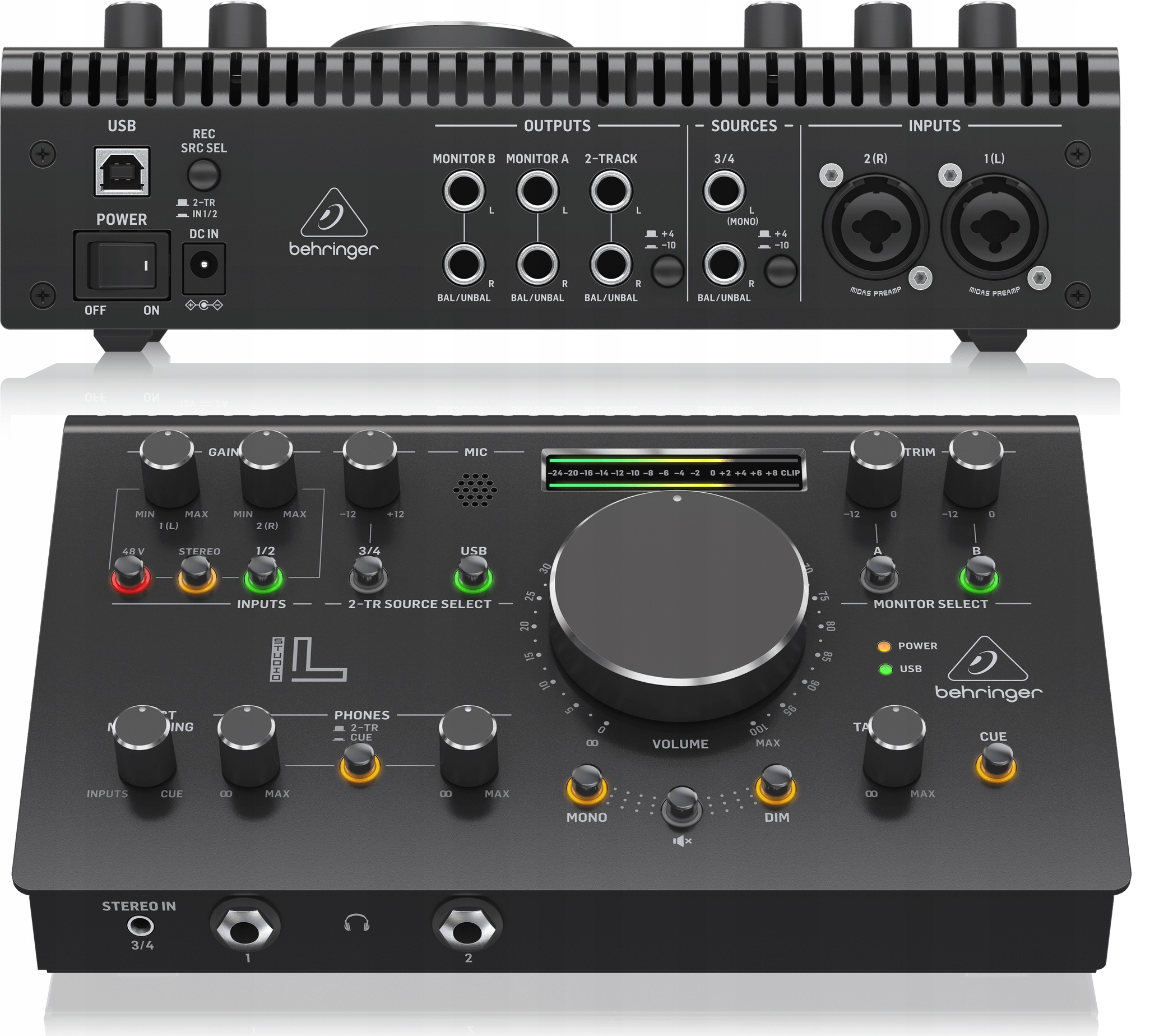 Behringer Studio L Usb audio rozhraní 2x2 aktivní ovladač monitorů