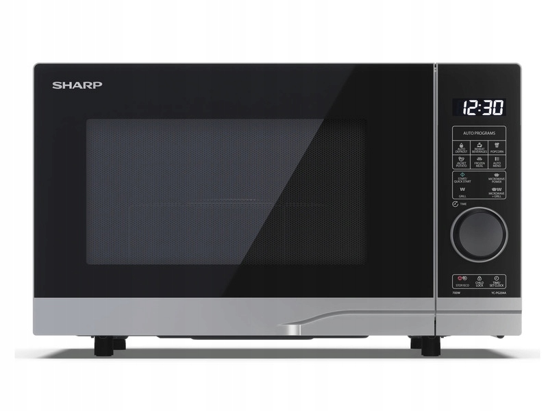Kuchenka mikrofalowa Sharp YC-PG204AE-S 700W 20L Srebrno-czarny