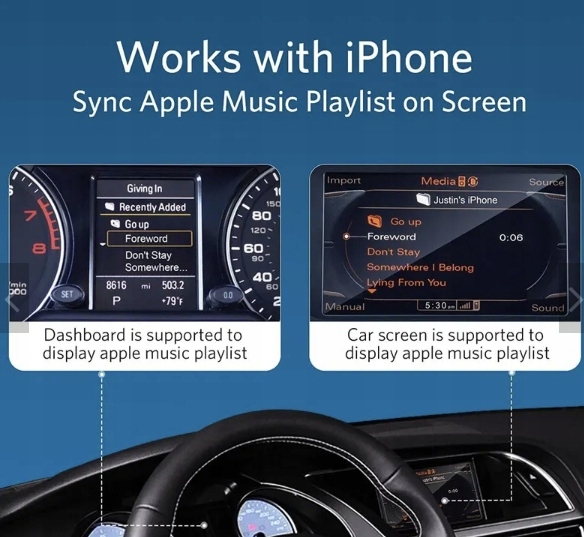 KABEL MODUŁ BLUETOOTH AUDI MMI AMI 2G HIGH ANDROID IOS YATOUR Model ADAPTER BLUETOOTH AUDI MMI 3G IOS ANDROID YATOUR