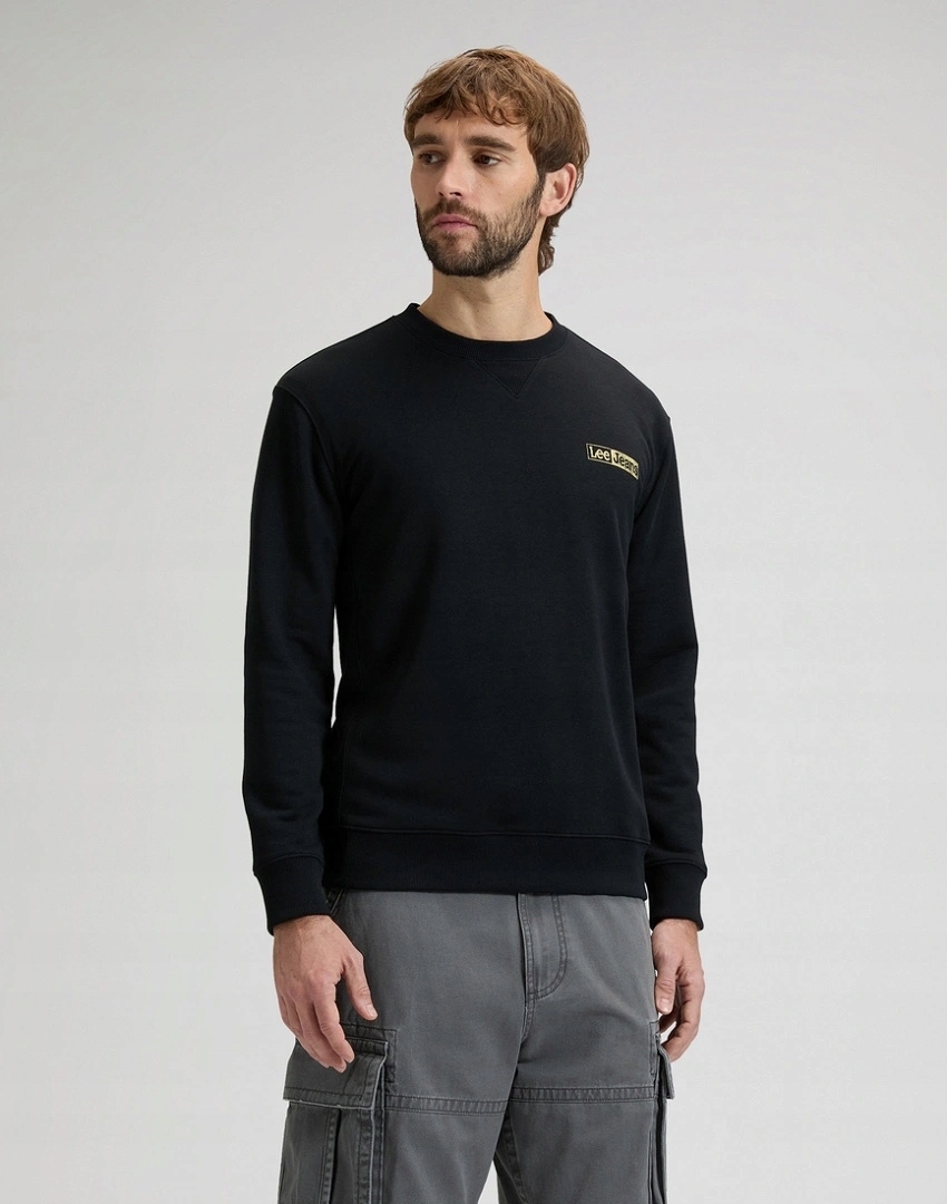 Pánská mikina Lee Small Logo Sws Black 112378757 XL