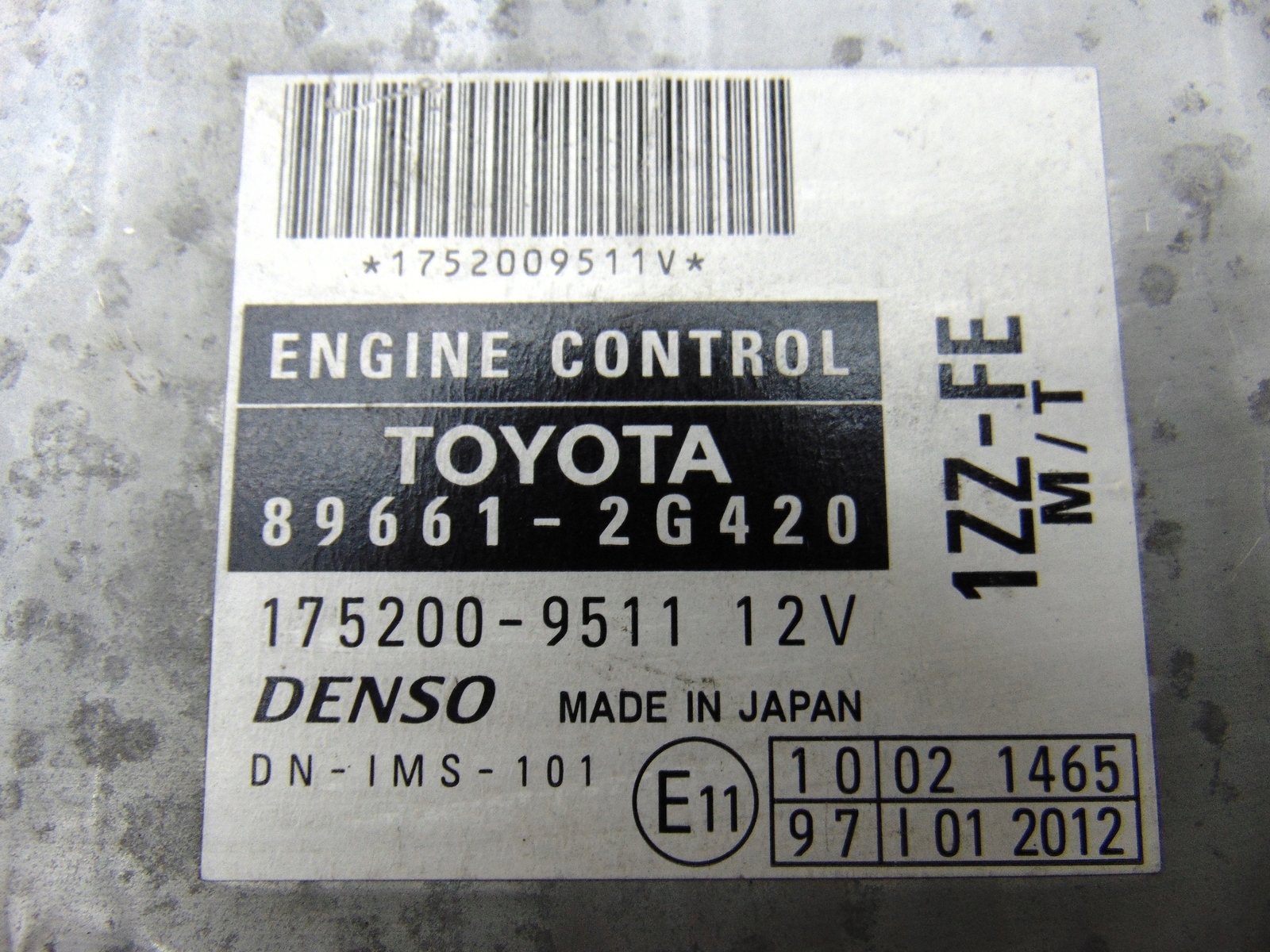 TOYOTA CELICA 89661-2G420 ECU Computer Original