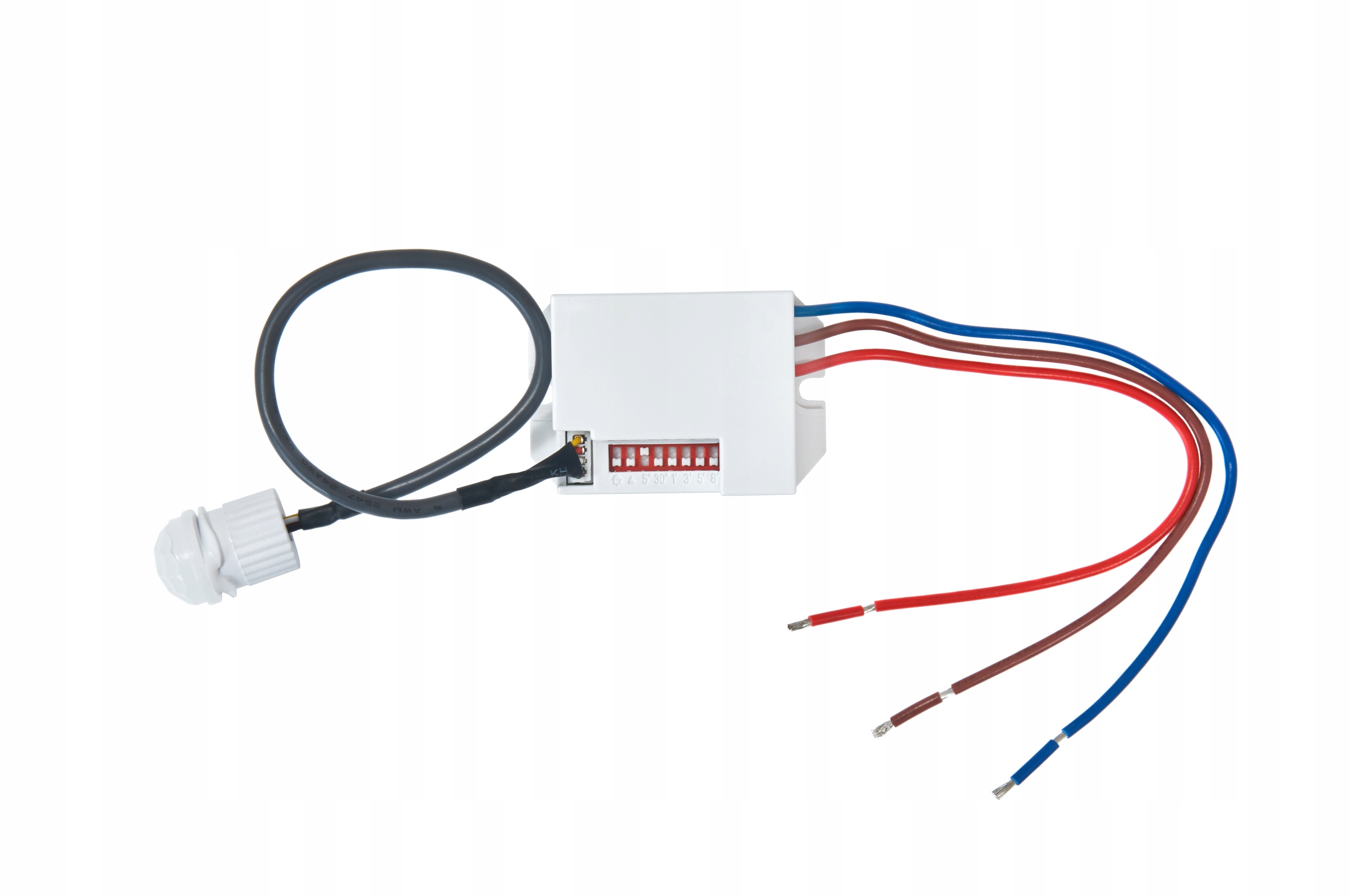 Mini Czujnik Czujka Ruchu 360° LED Sensor Sonda Zmierzchu PIR 230V