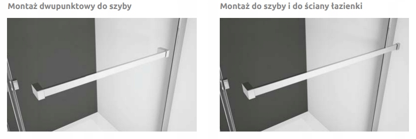 Modo New II Walk-in ścianka 100x200 RADAWAY Wykończenie szkła przezroczyste