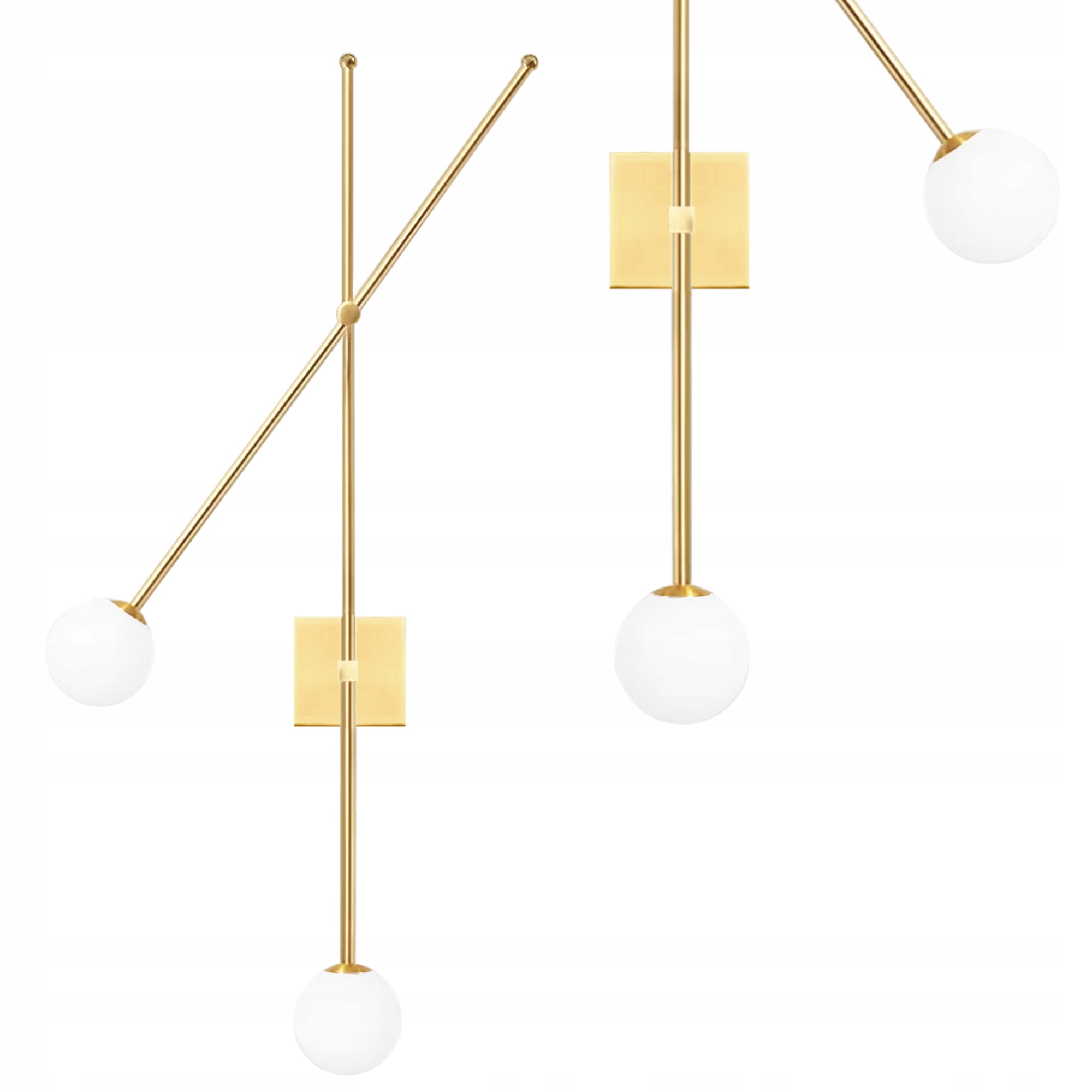 Nástenná Lampa Zlaté Biele Gule Loft Industriálna 2xG9 Toolight