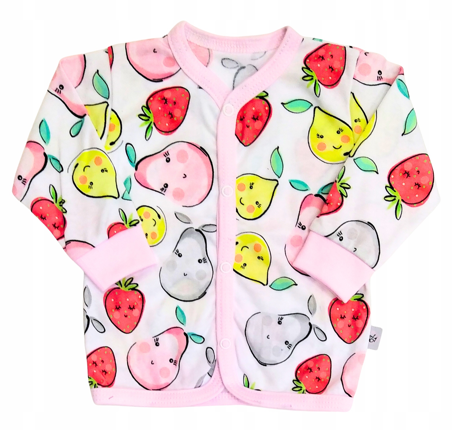 KAFTANIK ROZPINANY Niemowlęcy Z długim rękawem 86