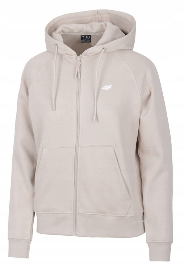 4F Damska Bluza Bawełniana Rozpinana Z Kapturem rozm M
