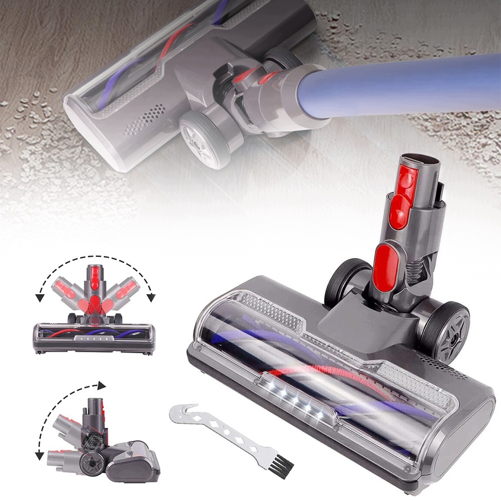 Turbokartáč Led pro Dyson V7 V8 V10 V11 V15 podlahový rotační kartáč