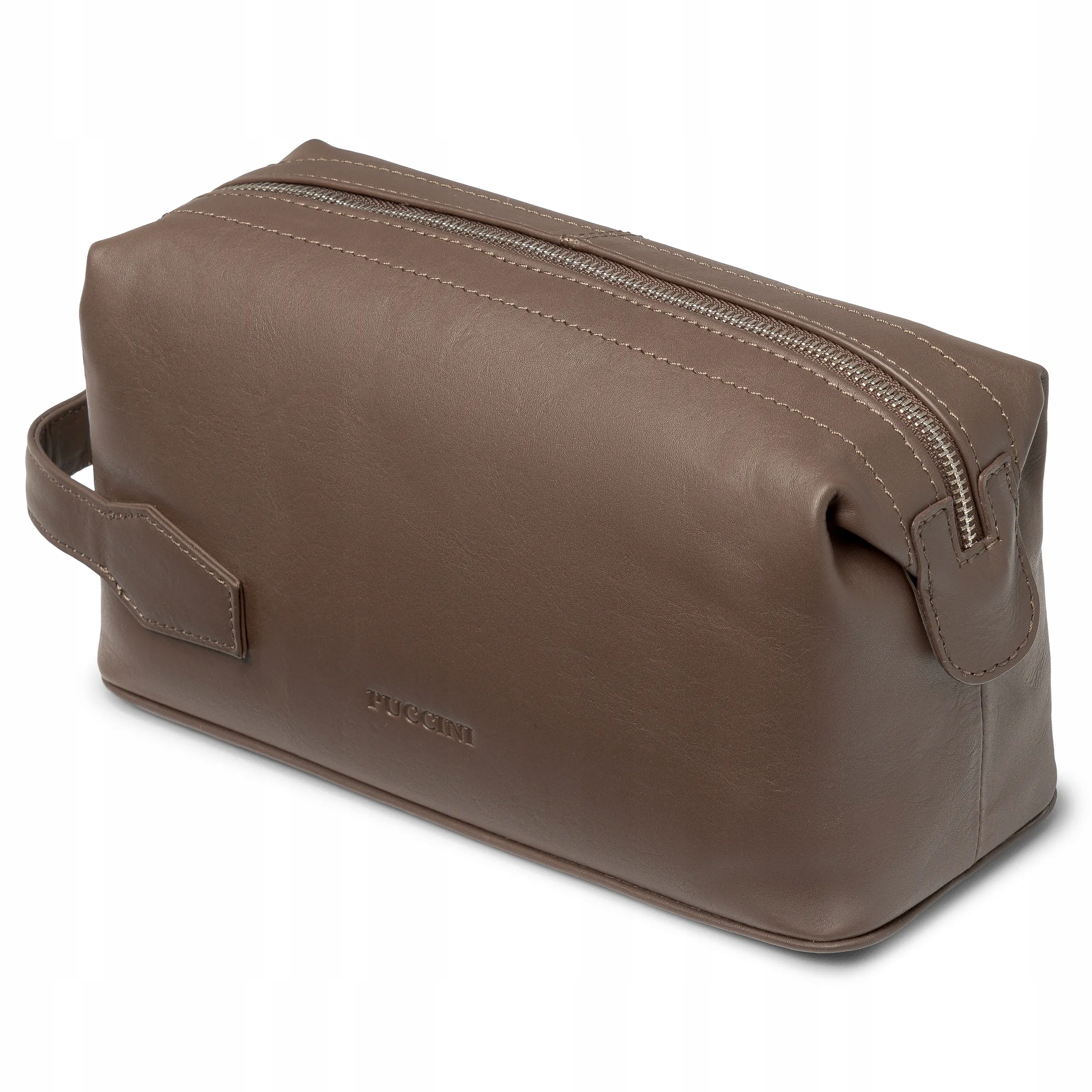 Kosmetyczka Męska Podróżna Skórzana Puccini Brązowa LGD5523-2