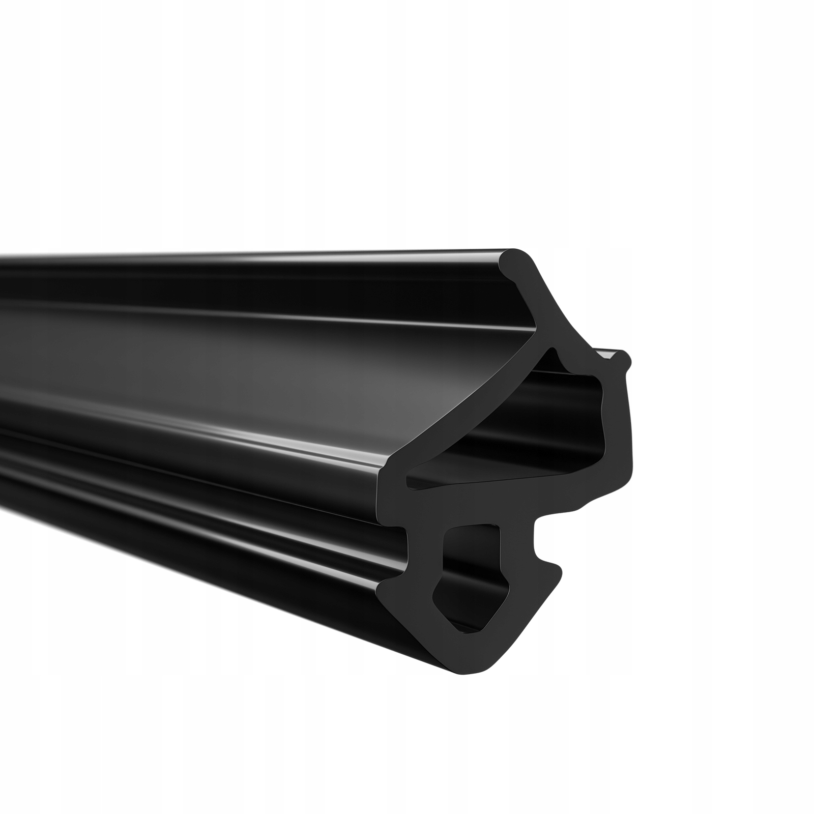 Okenné tesnenie na okná, Pvc, elastické, čierne Epdm Veka S-1127 300 m