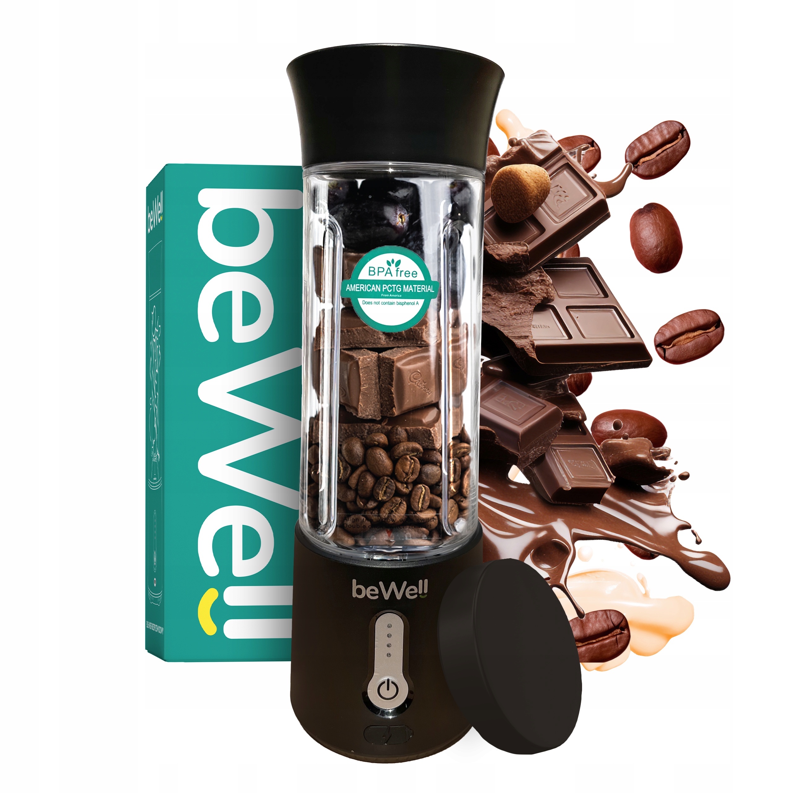 Stolní mixér do smoothie beWell bezdrátový 500ml