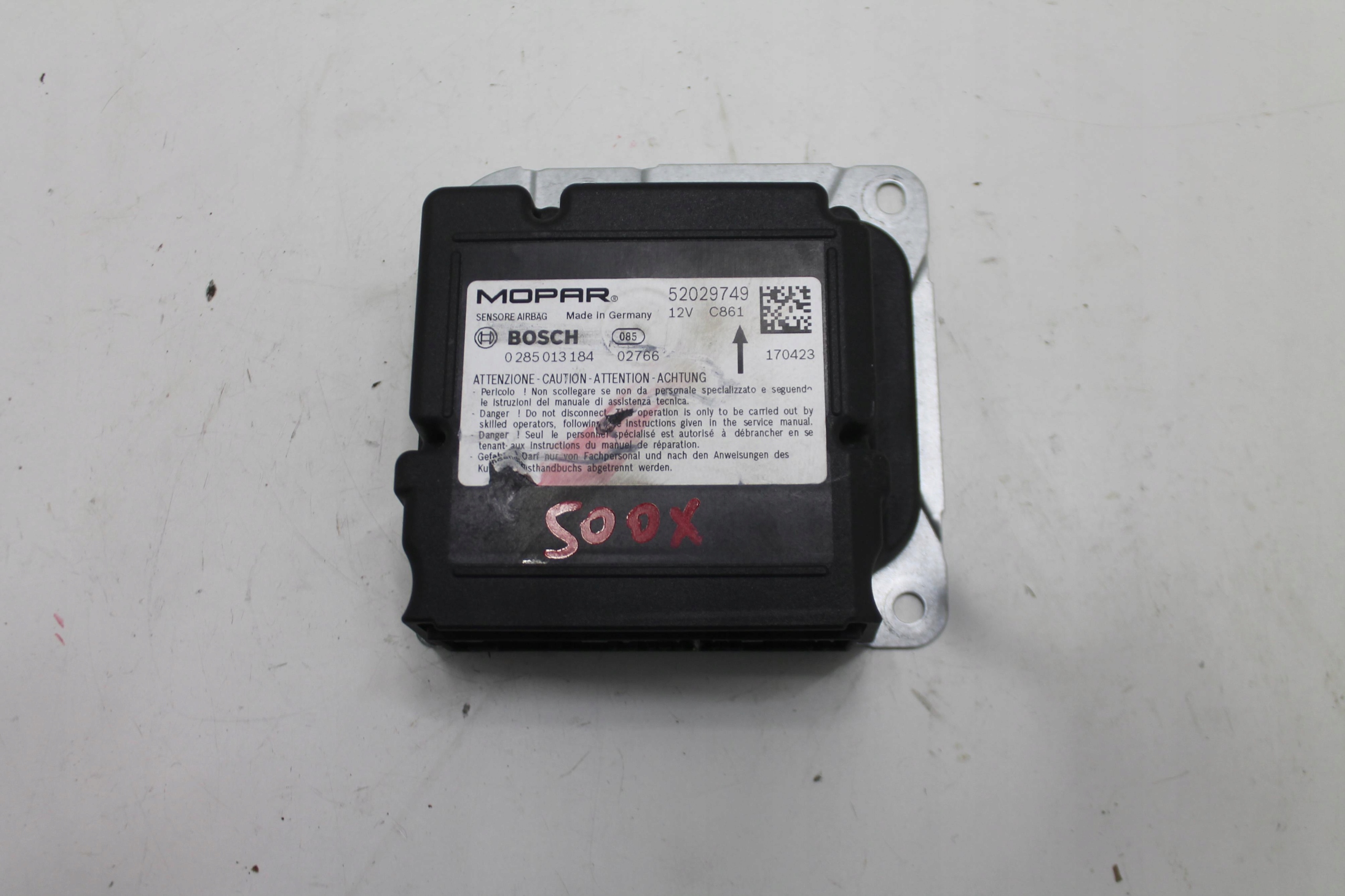 MODUŁ SENSOR AIRBAG 52029749 FIAT 500X JEEP RENEGADE 14-18