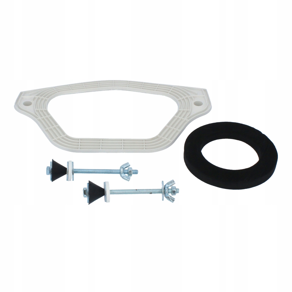 Uszczelki WC Spłuczki Kompaktu TRAPEZOWA PIANKOWA Śruby ZESTAW NAPRAWCZY