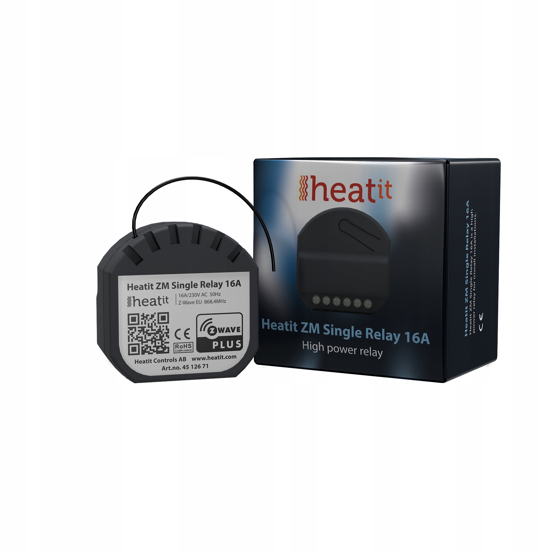 

Heatit Zm Single Relay przełącznik 16A Z-wave