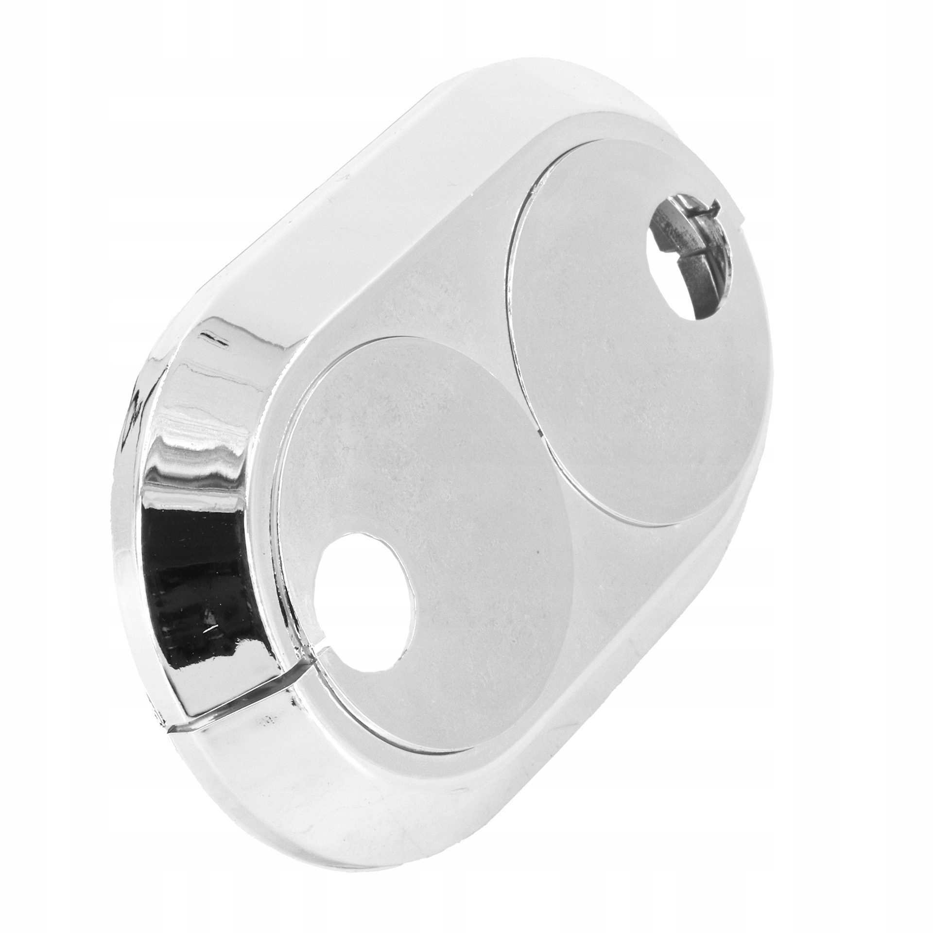 ROZETA CHROMOWANA NA RURE 15 MM MASKOWNICA CHROM PODWÓJNA ROZETKA 1 SZT