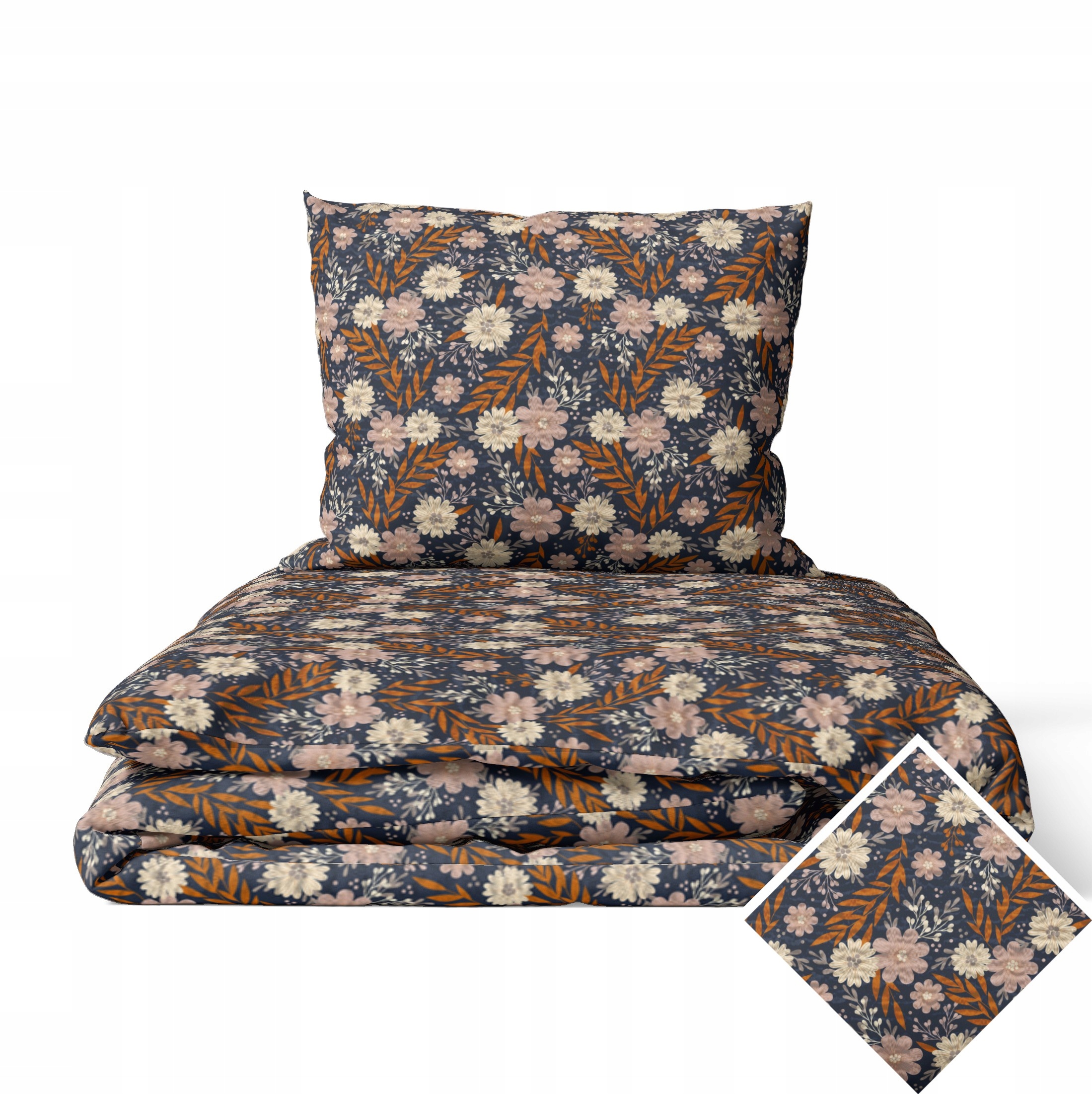 krepové povlečení 140x200 1x70x80 Bavlna 100% Bielawa Polský výrobek – flóra