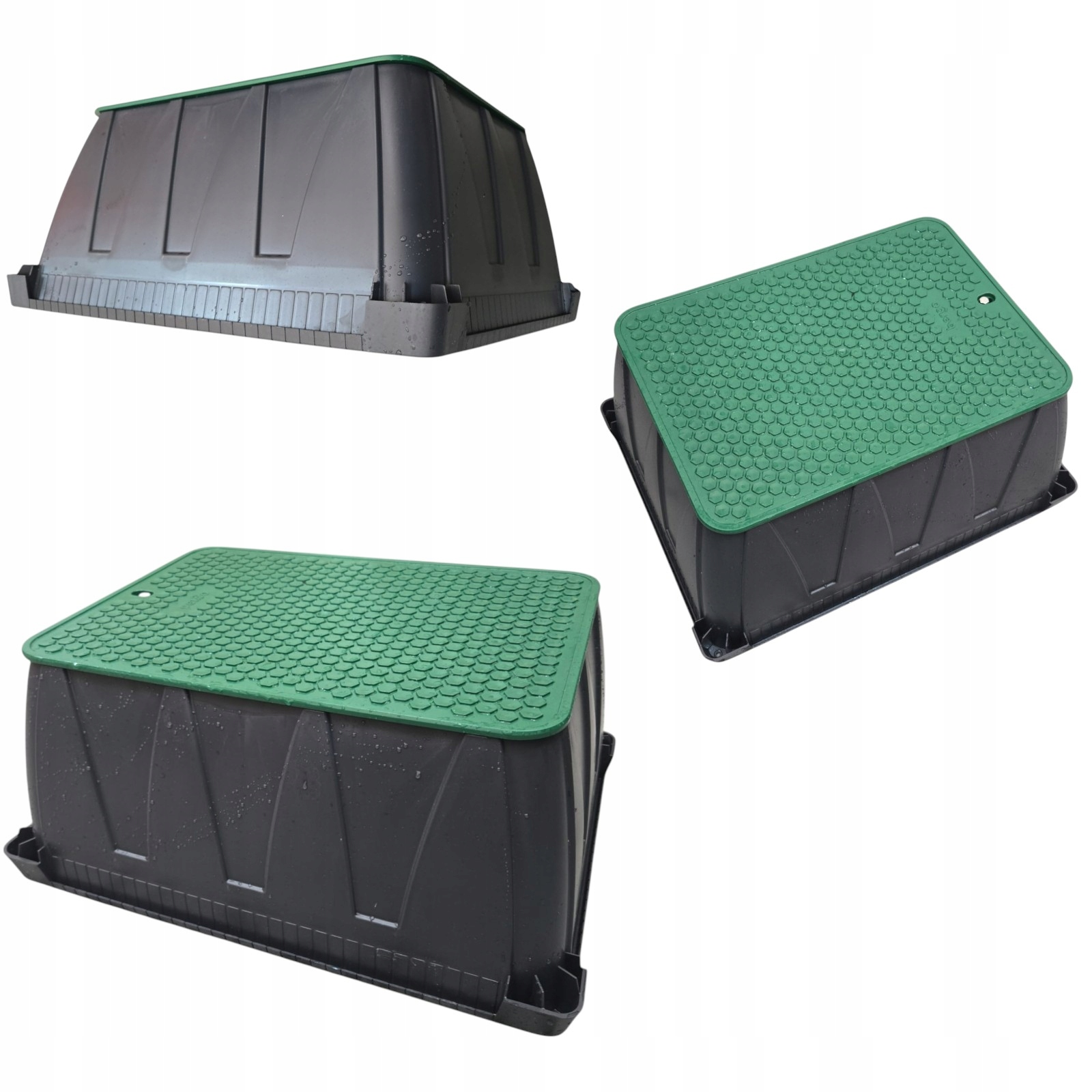 Studzienka Elektrozaworowa Bergo Jumbo na 6 elektrozaworów Zielona solidna