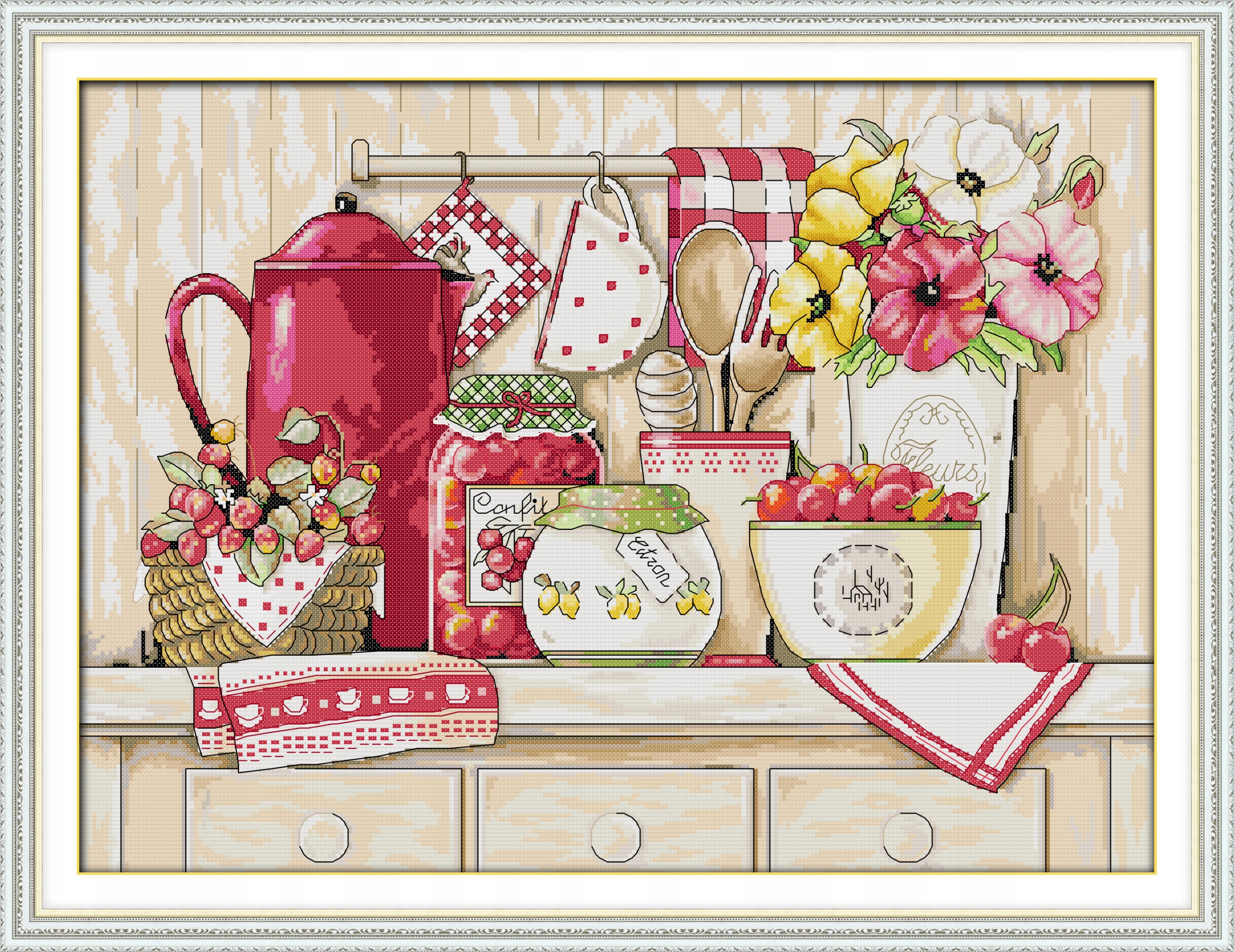 Kanva s potiskem sada (kanva, mulina)