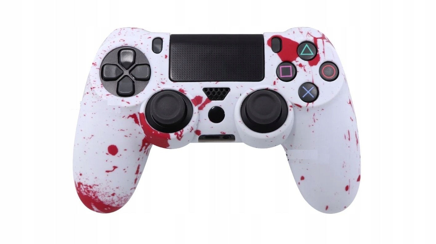 ETUI POKROWIEC SILIKONOWY OCHRONNY PADA PS4 PRO SLIM DUALSHOCK 4 BLOOD