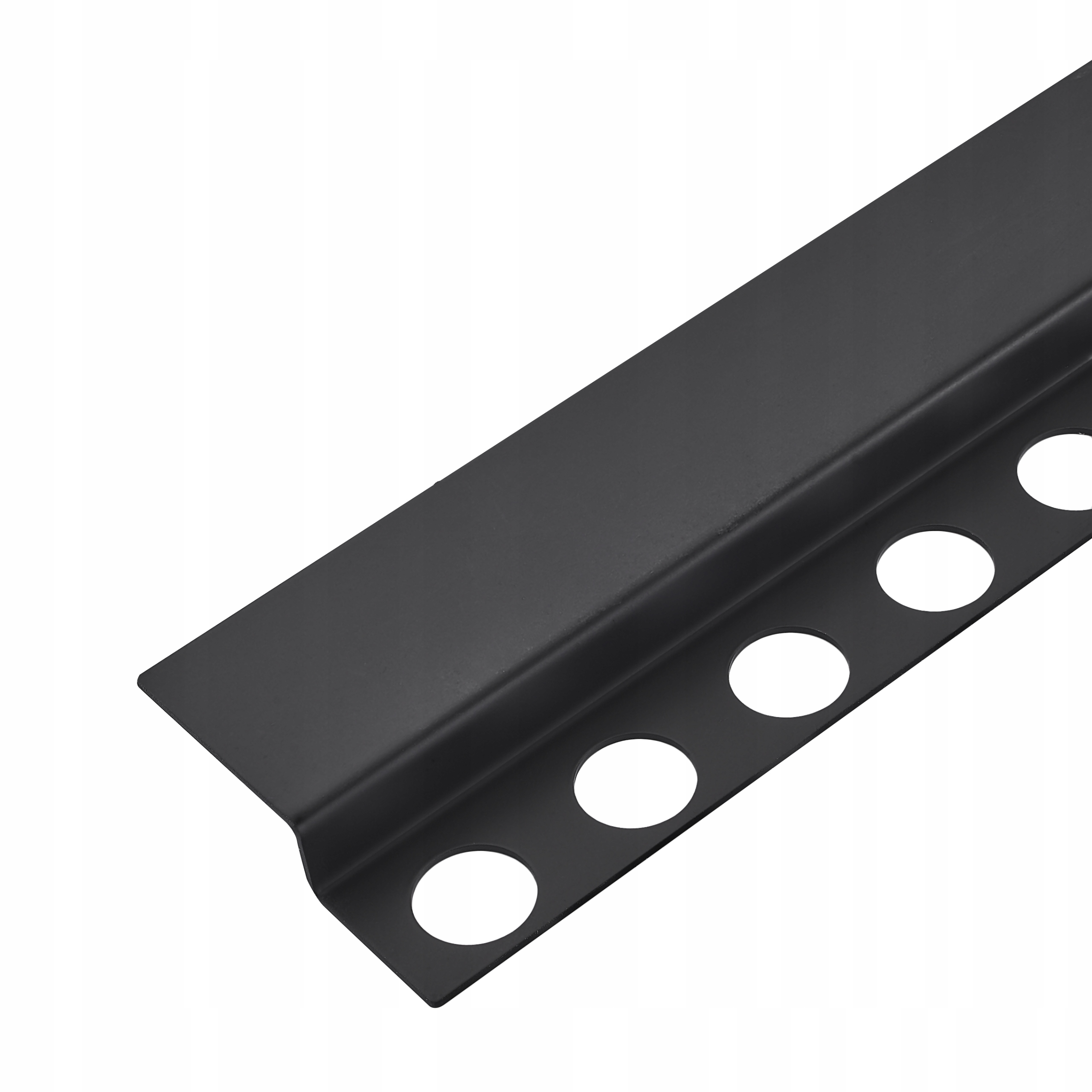 Přední podlahová spádová lišta 130 cm, černá