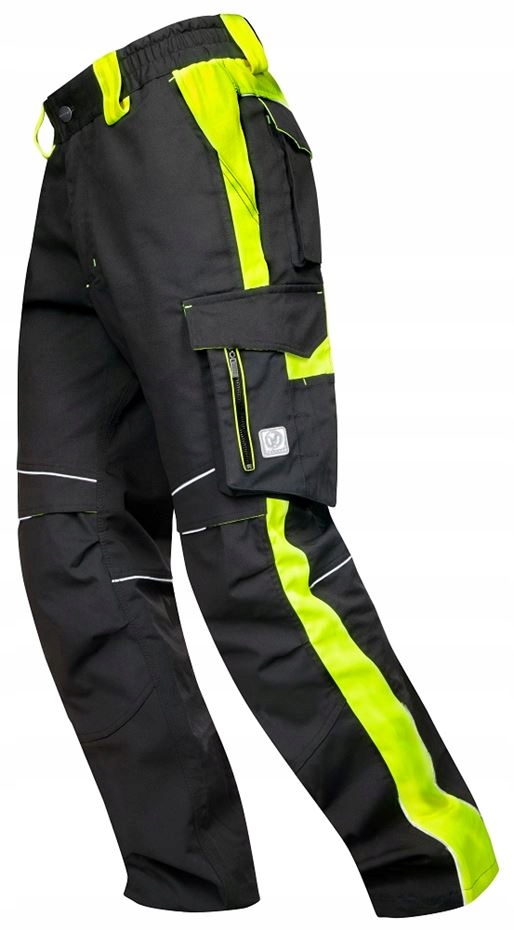 Spodnie robocze do pasa czarno-żółte Ardon Neon H6401 70
