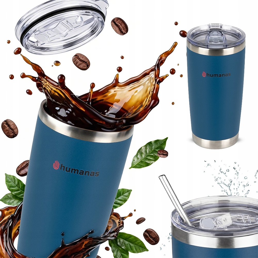 Kubek Termiczny Termos Na Gorące Napoje Do Samochodu Stal Szczelny 600 ml
