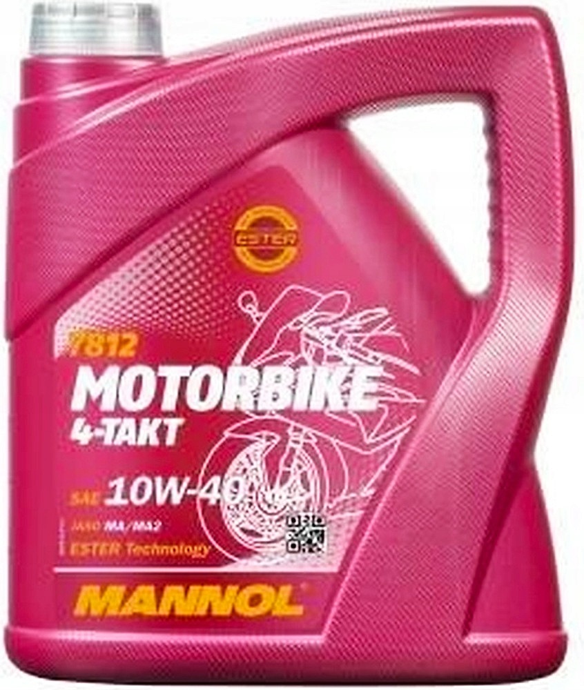 MN7812-4 Olej Mannol 10W40 4L Motorbike 4T Ester Technology Sl Jaso