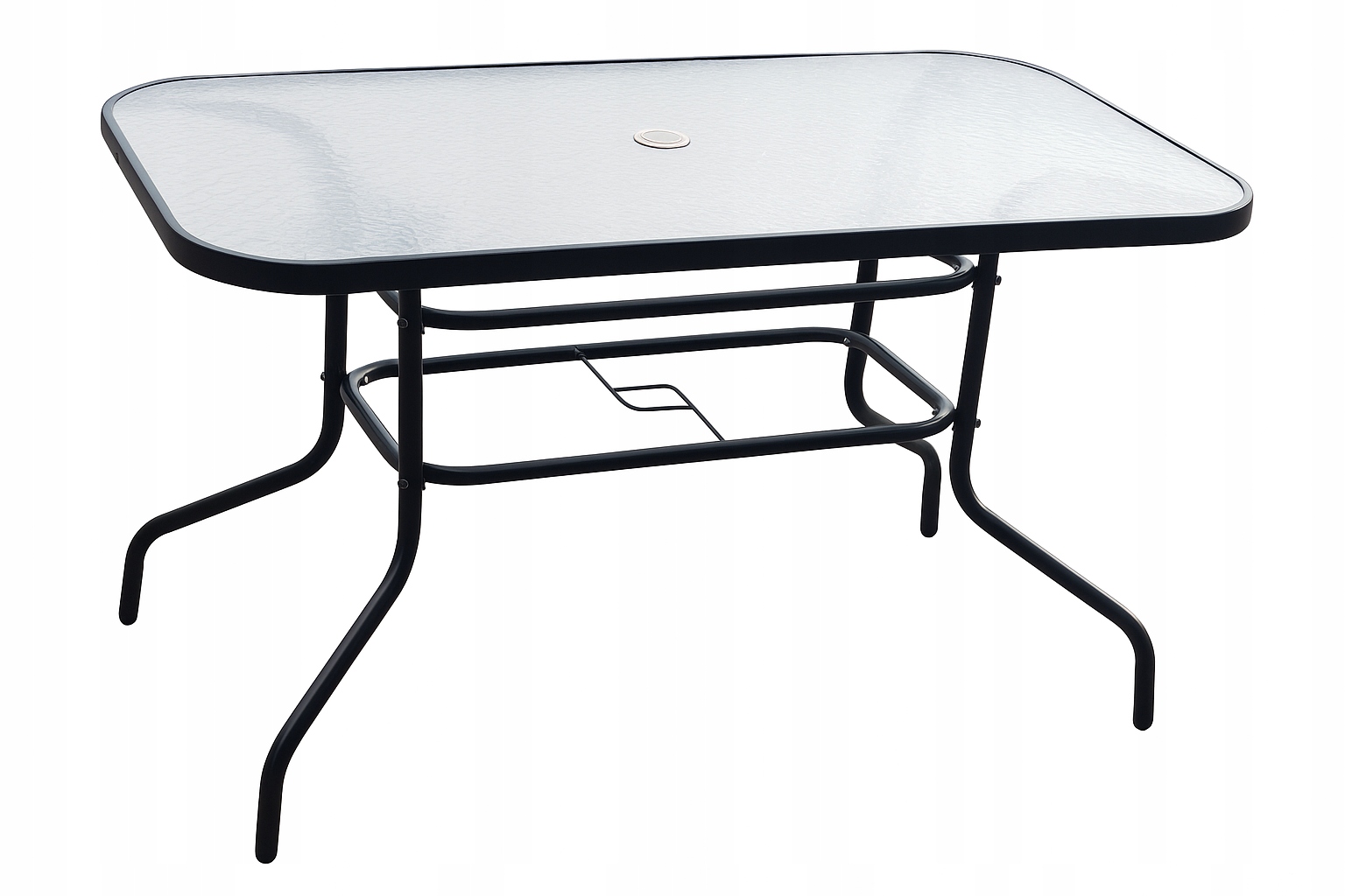 Stół Ogrodowy Szklany Stolik Kawowy Duży 120x70cm Na Balkon Taras Ogród