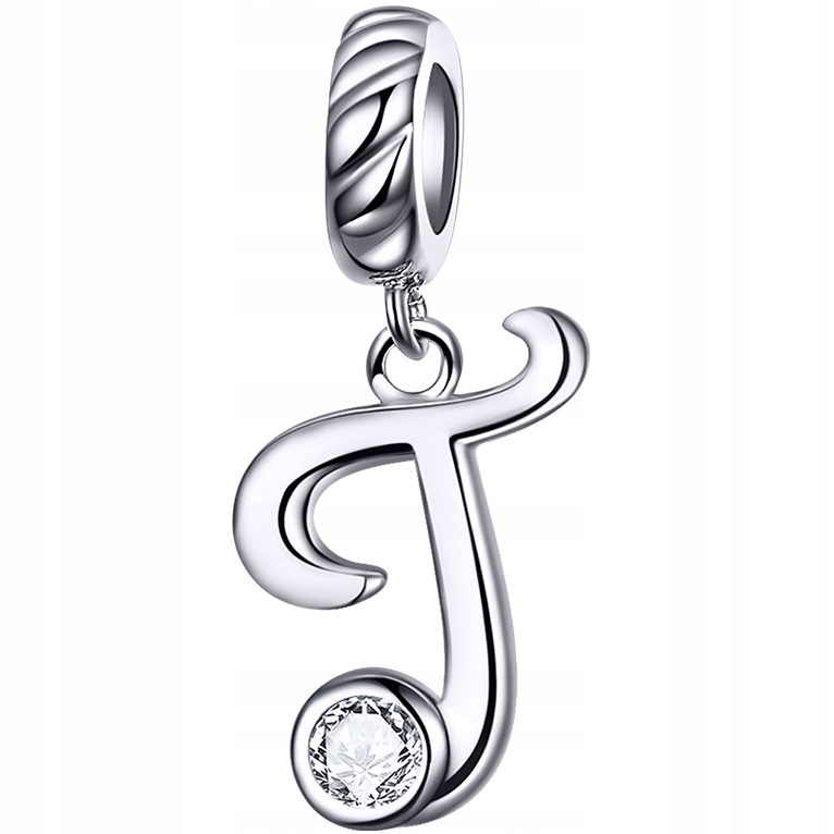 

Charms Literka T do Pandora srebro 925 koralik