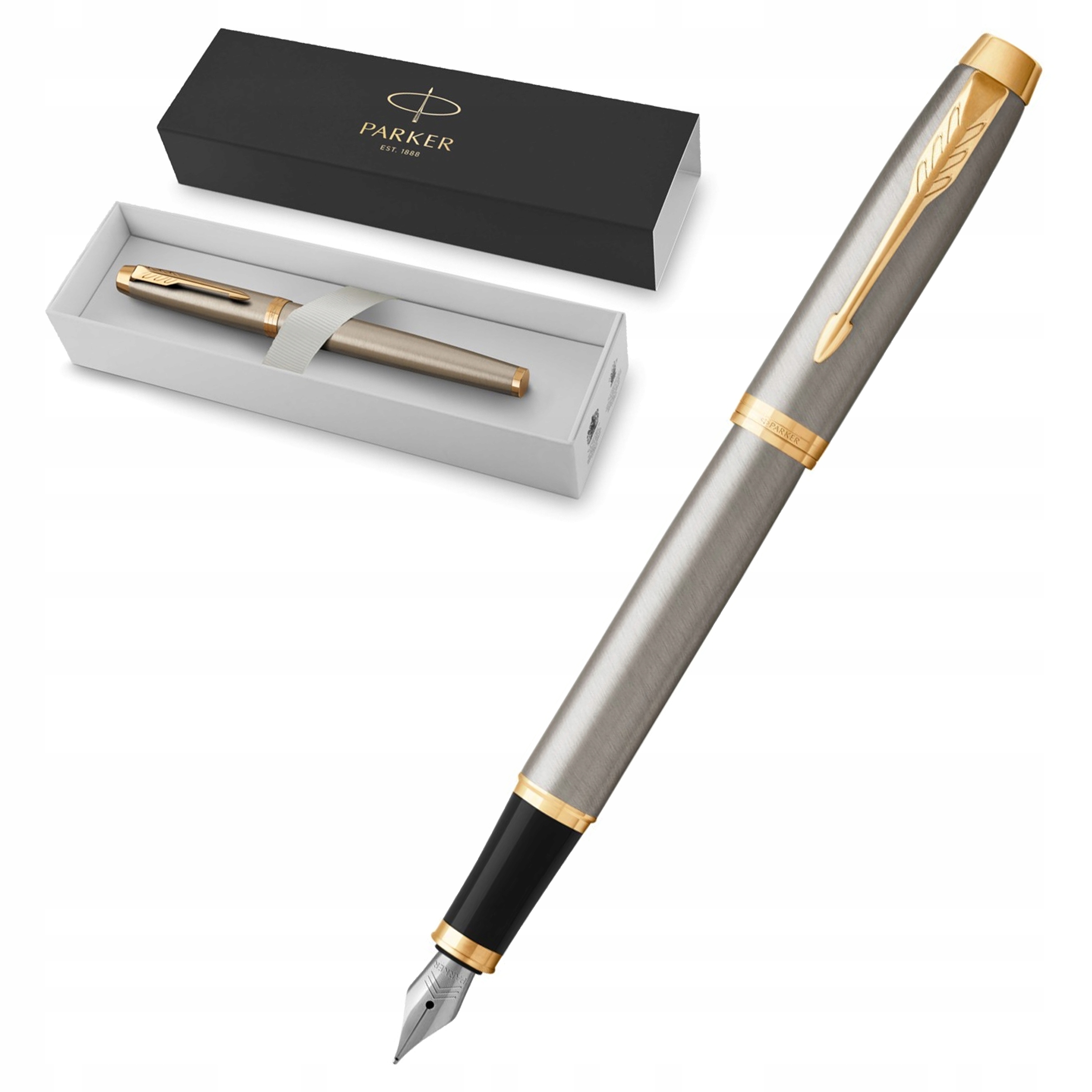Pióro Wieczne IM Brushed Core Stalowe Gt Parker