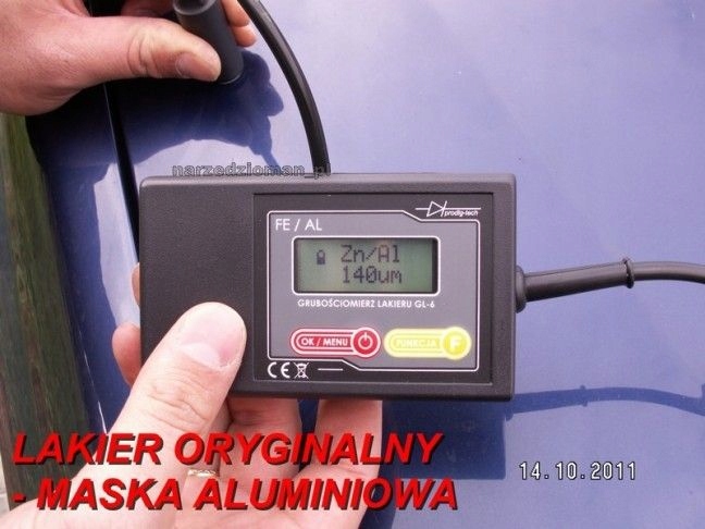 MIERNIK GRUBOŚCI LAKIERU GL6S SONDA AL,FE,ZN + BAT Marka Prodig-Tech