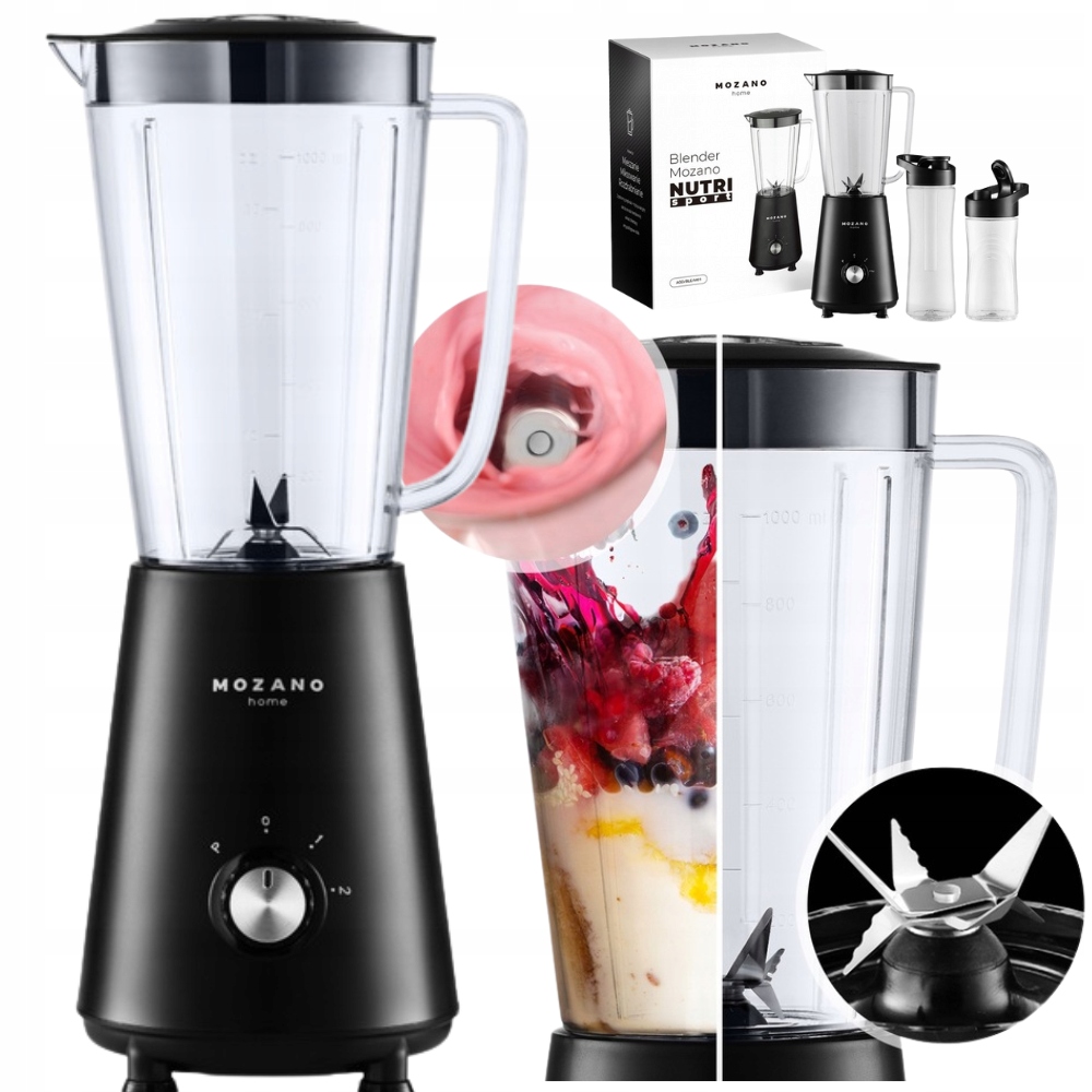 Silný Kalichový Mixér 3V1 Sada na smoothie koktejly 2 Lahve