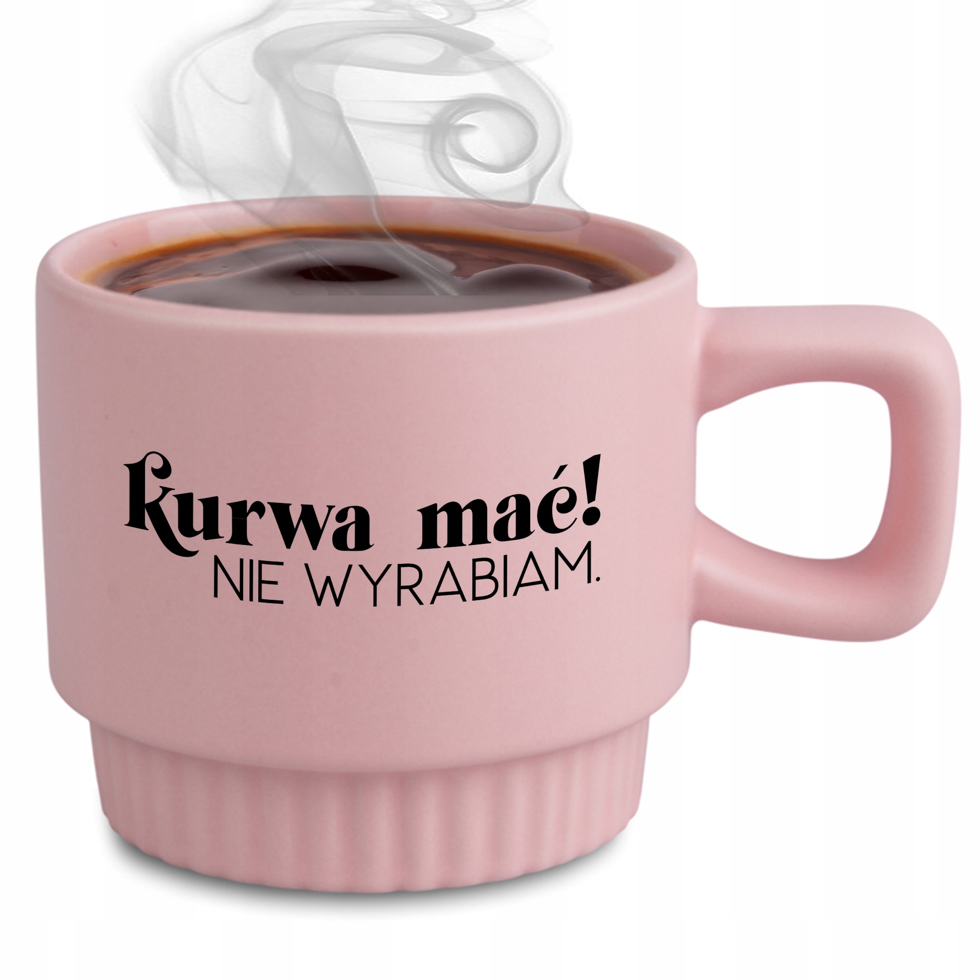 Rýhovaný Hrnek Elegantní Dárek Do Práce Kanceláře Růží Ku*wa Máť Nevyrábím