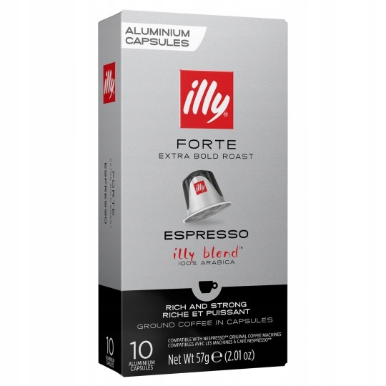 Levně Kapsle do Nespresso Illy Espresso Forte, 10 kusů