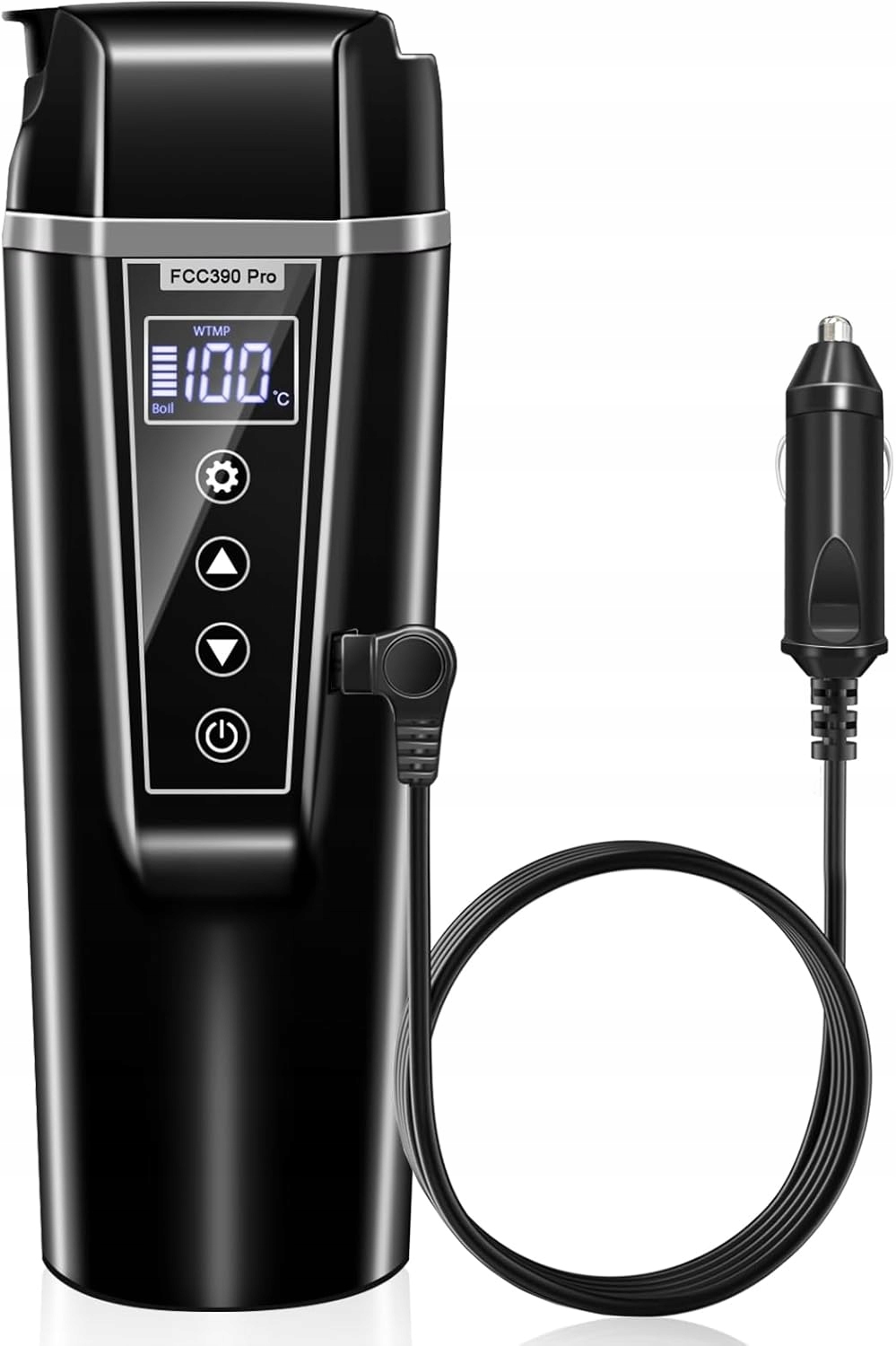 Rychlovarná Konvice Do Auta 12V 24V 450ML LCD Termoska Na Kávu