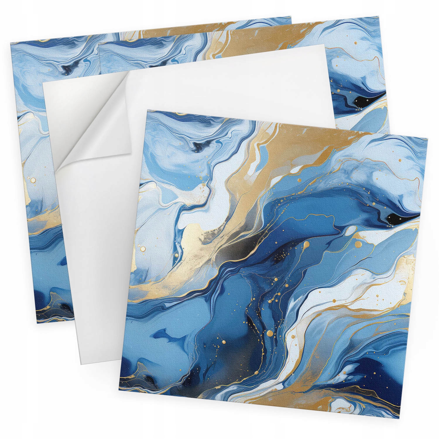 Balíček Pvc vinylových panelů Abstraktní vlny a skvrny 4 ks 50x50 cm