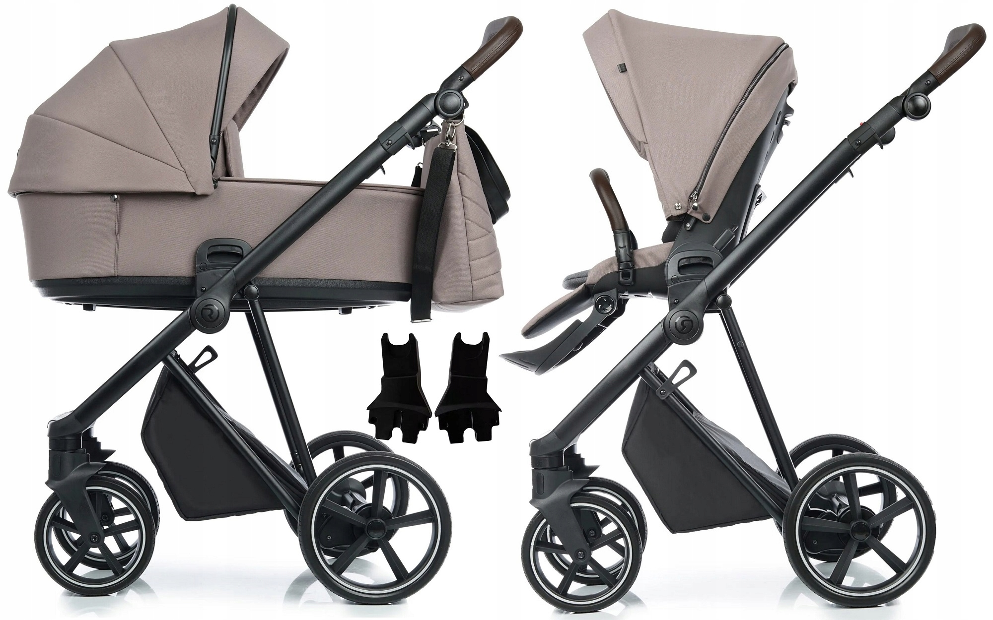 Roan IVI 2.0 wózek głęboko spacerowy 2w1 zestaw Cocoa Rose