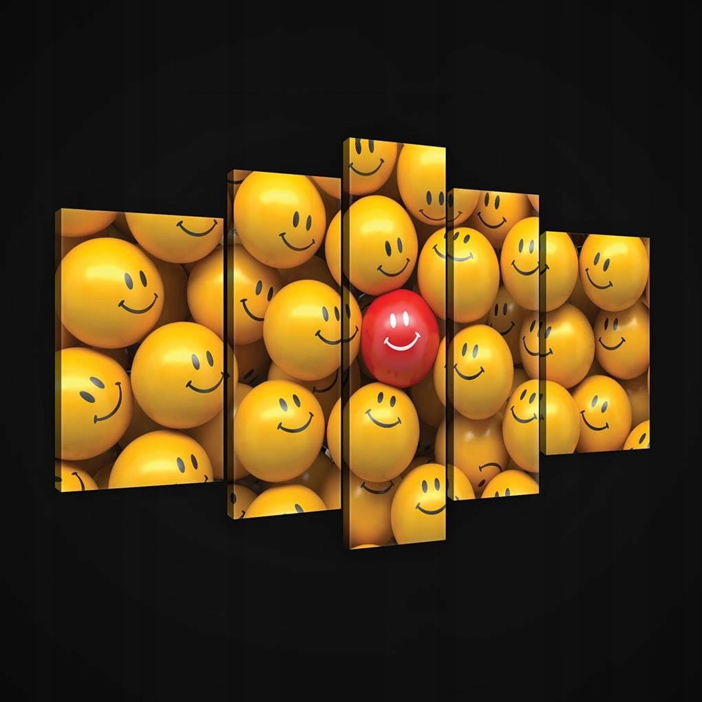 Obraz 170x100 Emotikony radosť šťastie úsmev pozitívne emócie umenie