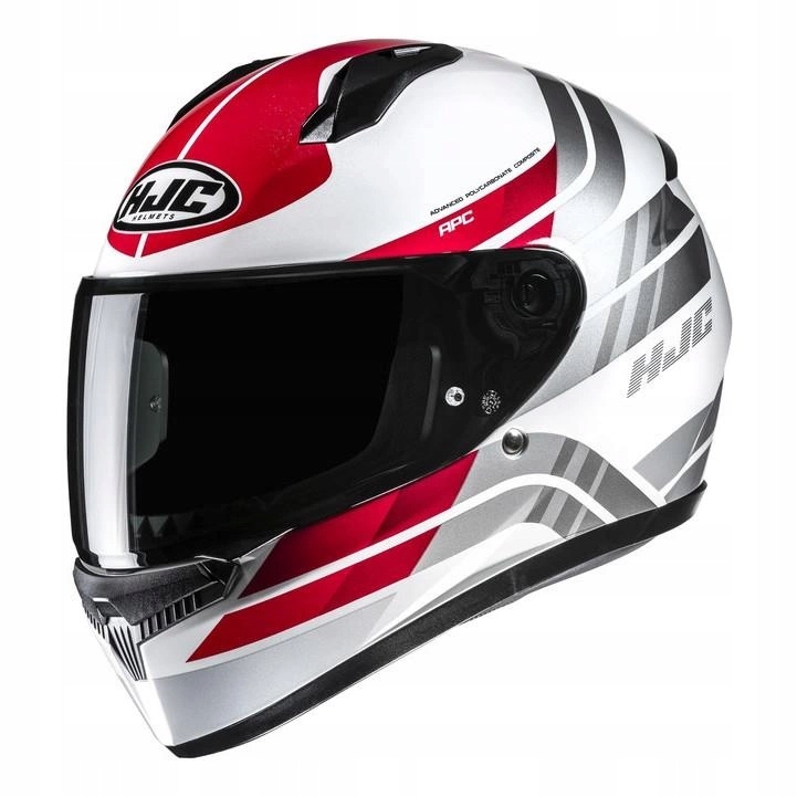 Motocyklová prilba Hjc C10 Hiper White/red biela červená Darčeky