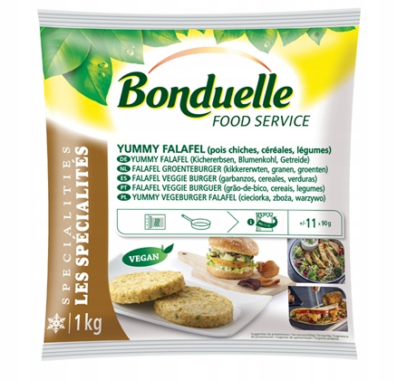 Levně Bonduelle Yummy vegeburger falafel mražený 1 kg