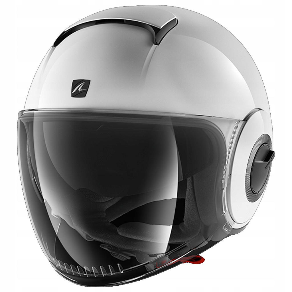 KASK MOTOCYKLOWY JET Z BLENDĄ SHARK NANO WHITE M