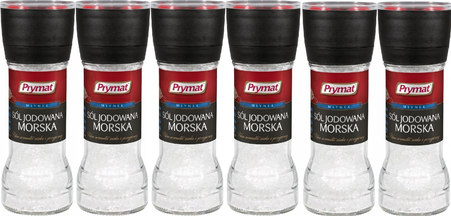 6 x 110 g Prymat Jodovaná mořská sůl Karton