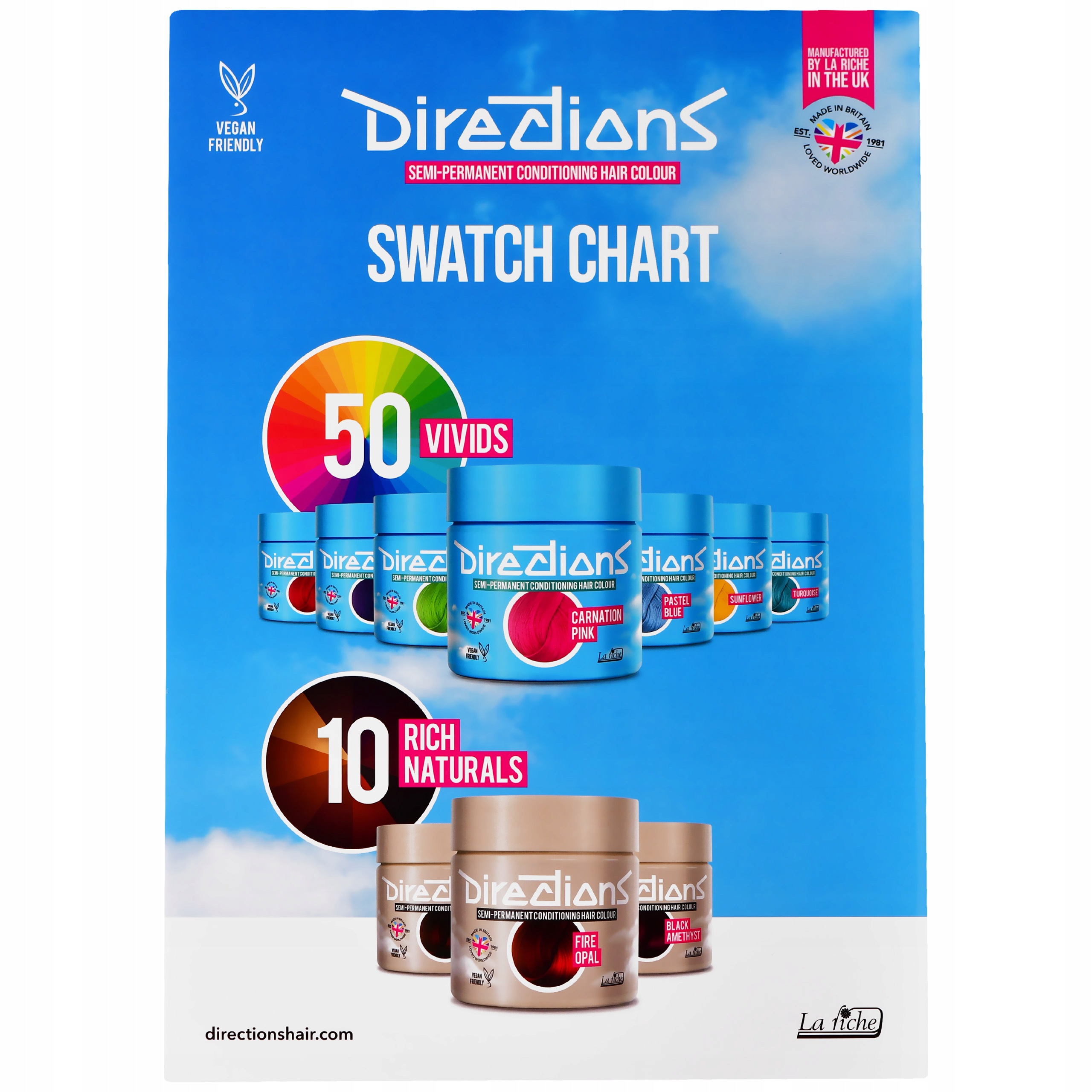 La Riche Directions Swatch Chart vzorníková karta 60 Colours 1 ks
