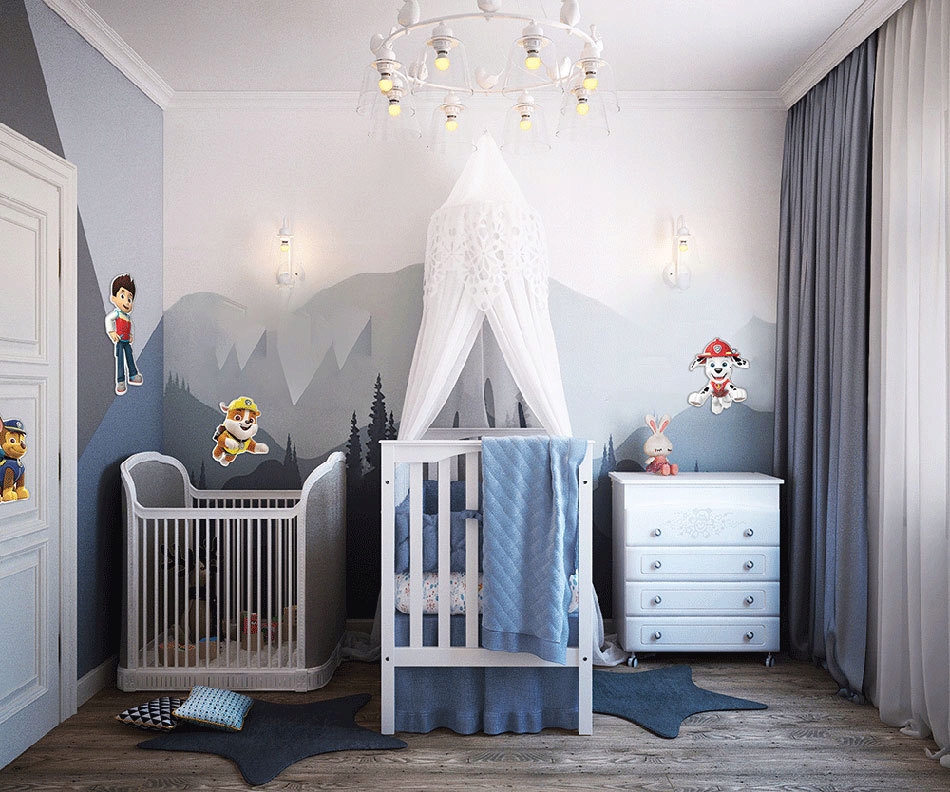 NAKLEJKA PIANKOWA Nickelodeon Psi Patrol Rubble Marka Marko