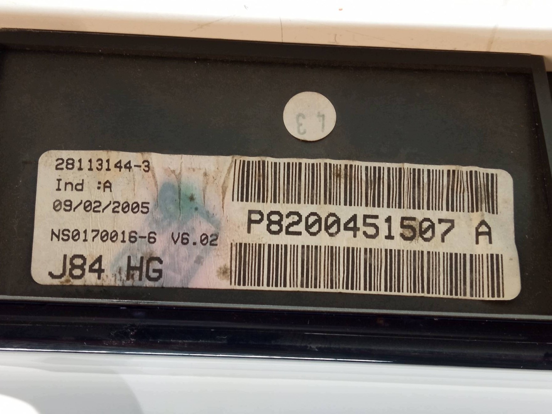 dials 8200451507A 1.9 DCI Renault Scenic II (2003-2009)