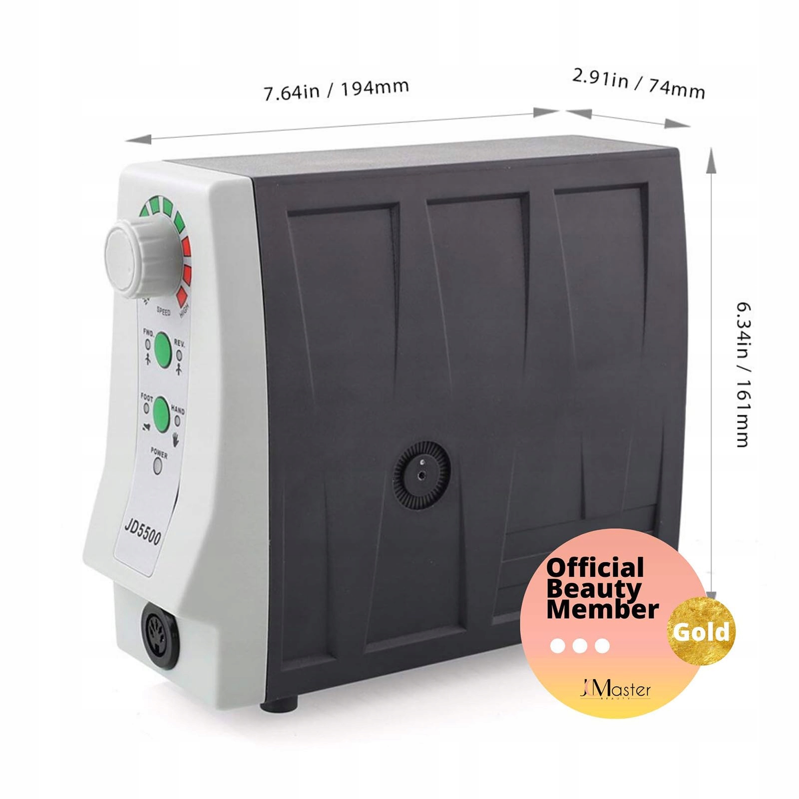 JSDA Profesjonalna Frezarka Do Paznokci 35000 RPM Zestaw Manicure Pedicure — miniatura 2