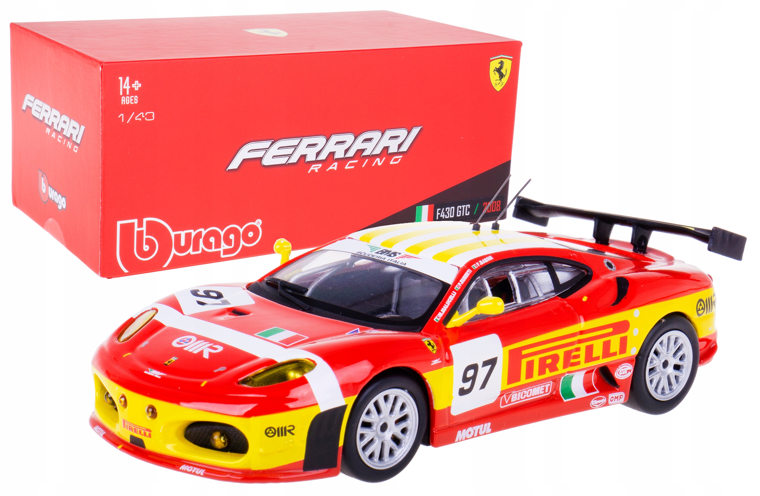 Ferrari F430 Gtc 2008 Model Bburago 1:43 Box #97