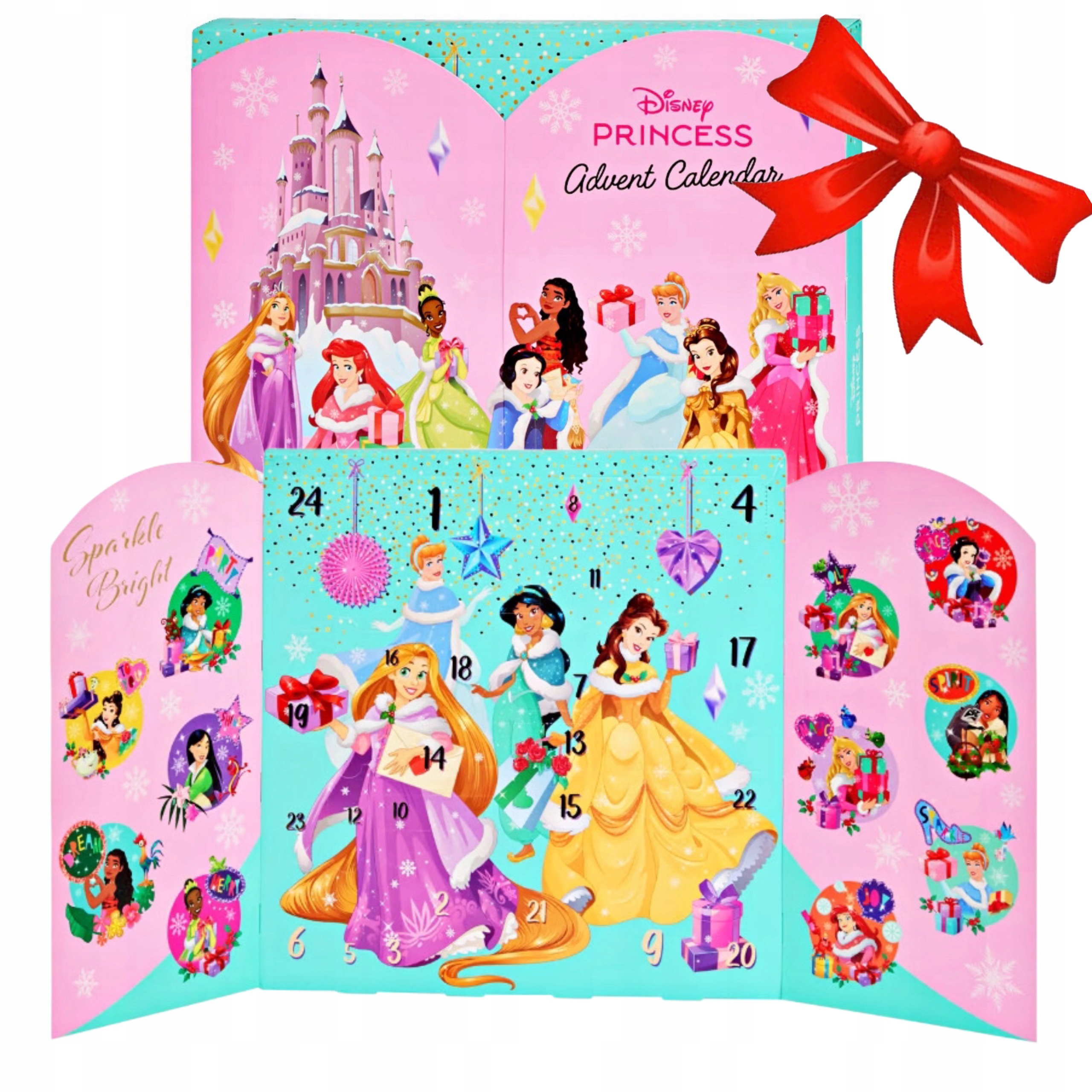 Адвент-календарь Disney Princess 2026, 24 косметических средства для девочек 6–16 лет