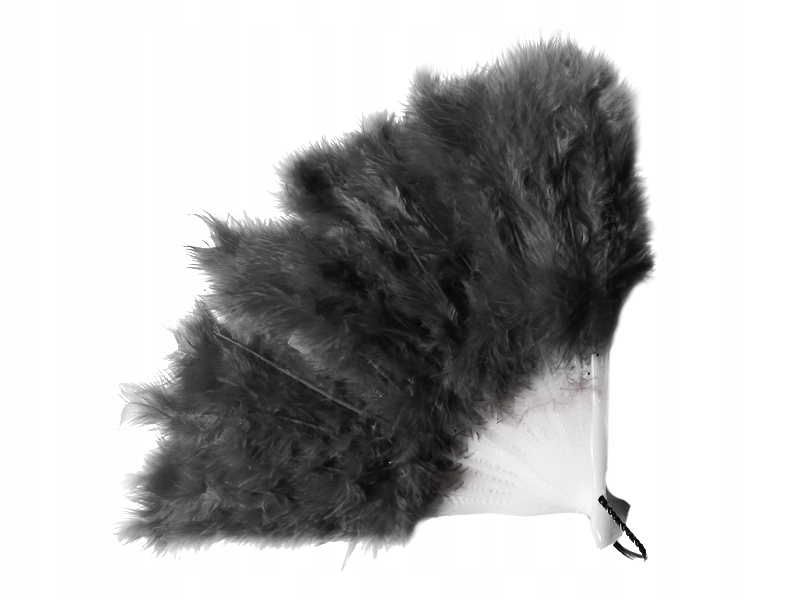 

Wachlarz Pierzasty Z Lat XX Retro Czarny