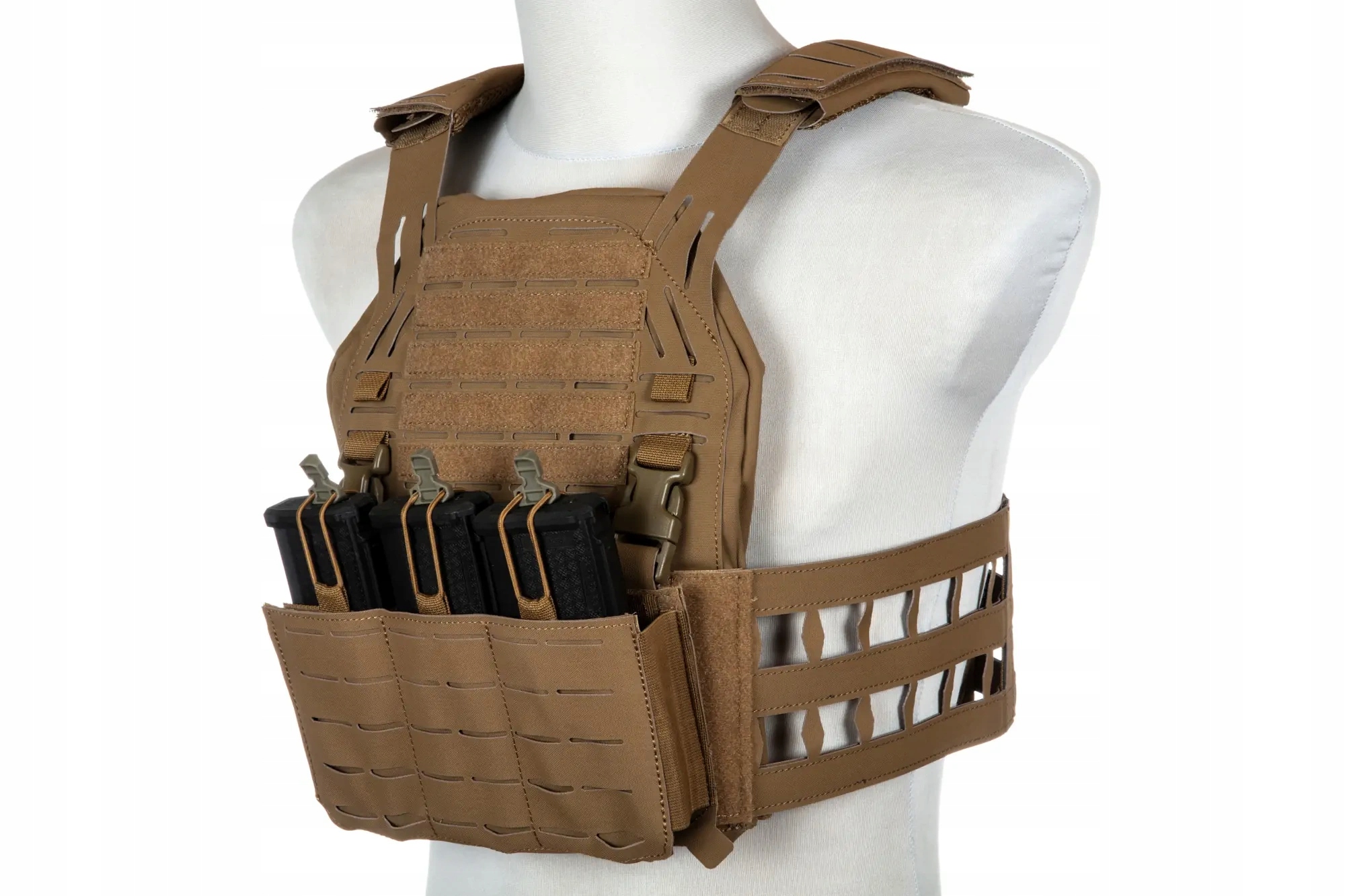 Kamizelka taktyczna laser-cut Stegadon Coyote Brown