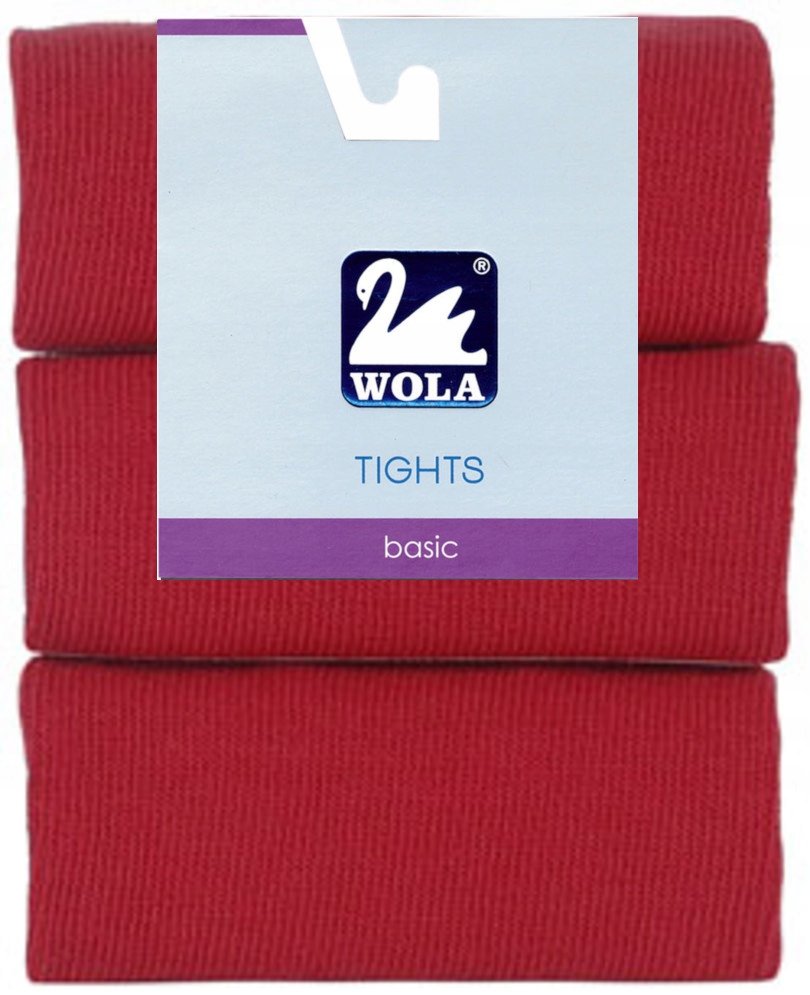 Rajstopy Wola gładkie bawełna 92-98 czerwone Marka Wola
